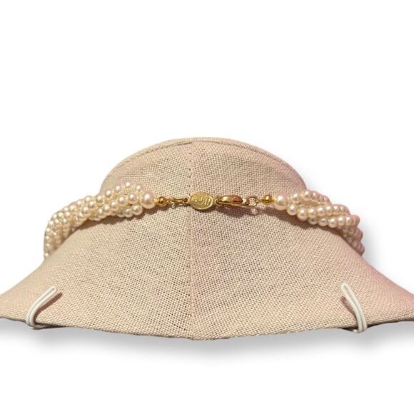 Napier Twisted Mutliple Strand Pearl Necklace - Picture 2 of 3